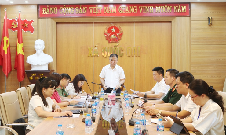 UBND xã Quốc Oai: Đánh giá toàn diện kết quả Quý I, quyết liệt triển khai nhiệm vụ trọng tâm Quý II/2026- Ảnh 1.