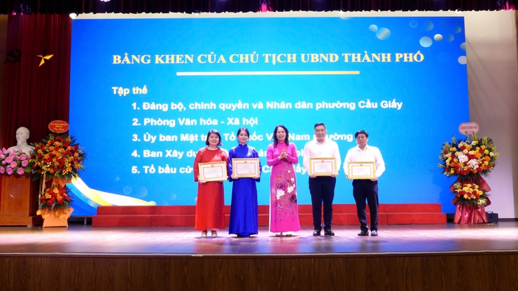 PHƯỜNG CẦU GIẤY: TỔNG KẾT CÔNG TÁC BẦU CỬ ĐẠI BIỂU QUỐC HỘI KHÓA XVI VÀ ĐẠI BIỂU HĐND CÁC CẤP NHIỆM KỲ 2026-2031; SƠ KẾT CÔNG TÁC GIẢI PHÓNG MẶT BẰNG TRÊN ĐỊA BÀN PHƯỜNG- Ảnh 5.