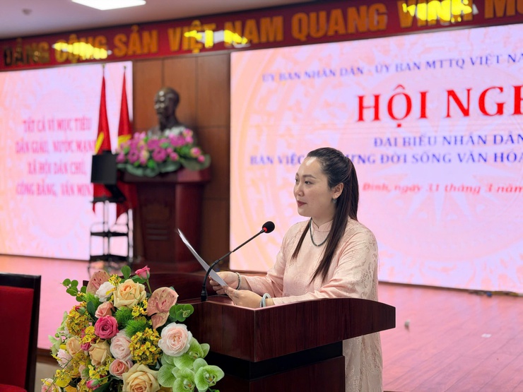 Hội nghị đại biểu Nhân dân phường Ba Đình: Quyết tâm nâng cao chất lượng đời sống văn hóa- Ảnh 6.