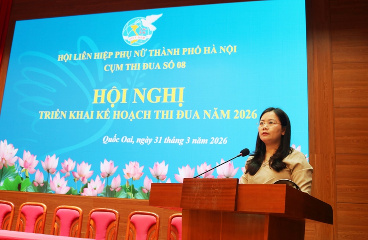 Cụm thi đua số 8 Hội Liên hiệp Phụ nữ thành phố Hà Nội triển khai chương trình công tác năm 2026- Ảnh 3.
