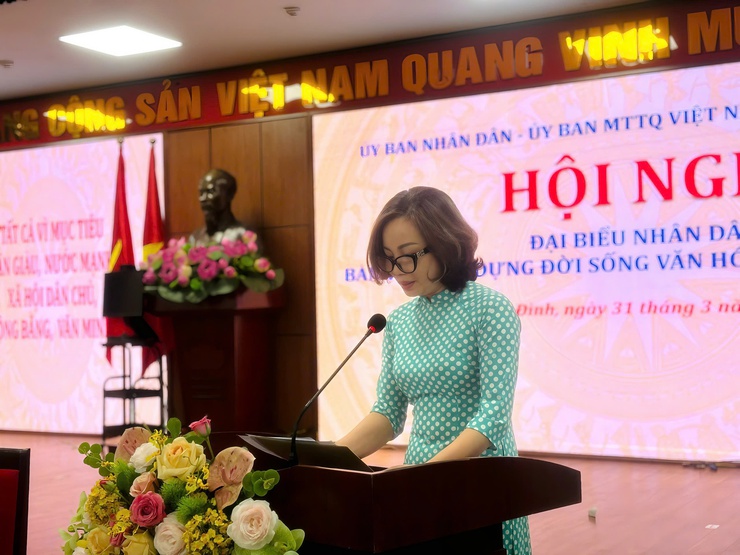 Hội nghị đại biểu Nhân dân phường Ba Đình: Quyết tâm nâng cao chất lượng đời sống văn hóa- Ảnh 22.