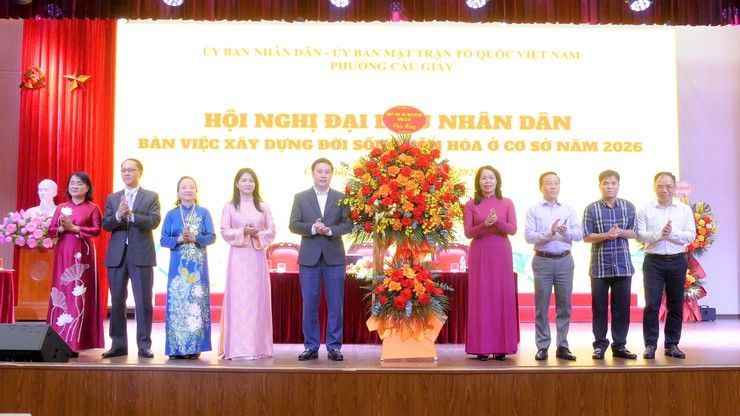 Phường Cầu Giấy phát huy dân chủ, chung sức xây dựng đời sống văn hóa cơ sở năm 2026- Ảnh 1.