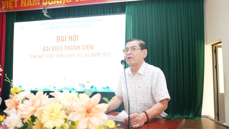 HTX Dịch vụ Nông nghiệp Kinh doanh thương mại tổng hợp Dương Liễu tổ chức Đại hội đại biểu thành viên tổng kết hoạt động năm 2025- Ảnh 6.