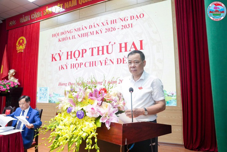 HĐND XÃ HƯNG ĐẠO TỔ CHỨC KỲ HỌP THỨ HAI (KỲ HỌP CHUYÊN ĐỀ) KHÓA II, NHIỆM KỲ 2026–2031- Ảnh 2.