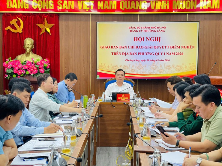 PHƯỜNG LÁNG GIAO BAN BAN CHỈ ĐẠO GIẢI QUYẾT 05 ĐIỂM NGHẼN QUÝ I NĂM 2026- Ảnh 1.