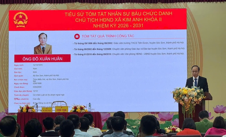 KỲ HỌP THỨ NHẤT HĐND XÃ KIM ANH KHÓA II, NHIỆM KỲ 2026 – 2031: KHỞI ĐẦU MỚI – KHÁT VỌNG MỚI – NIỀM TIN MỚI- Ảnh 6.