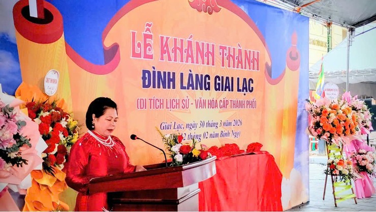 Xã Quang Minh: Khánh thành công trình đình làng Giai Lạc - Ảnh 1.