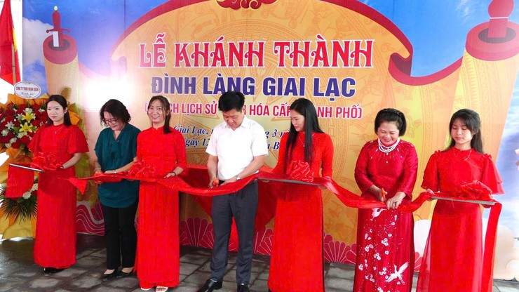Xã Quang Minh: Khánh thành công trình đình làng Giai Lạc - Ảnh 2.