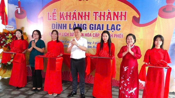 Xã Quang Minh: Khánh thành công trình đình làng Giai Lạc - Ảnh 3.