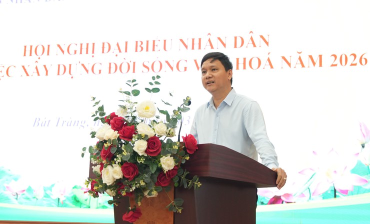 Bát Tràng tổ chức Hội nghị đại biểu nhân dân bàn việc xây dựng đời sống văn hóa năm 2026- Ảnh 3.