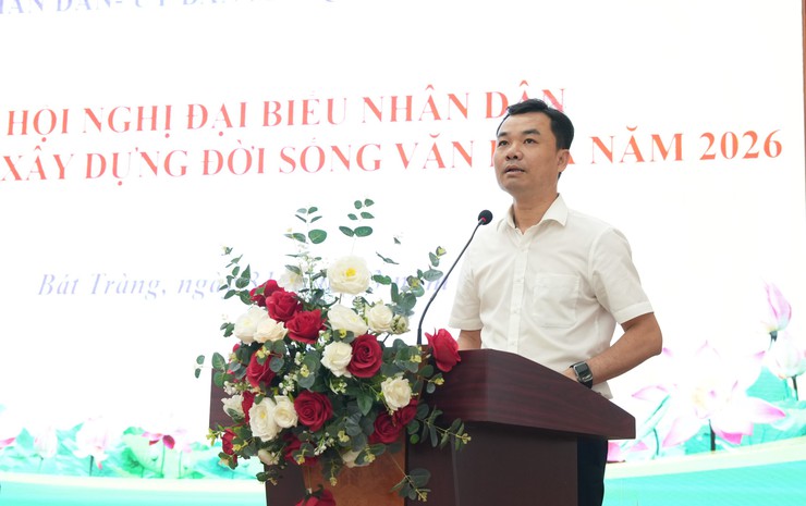 Bát Tràng tổ chức Hội nghị đại biểu nhân dân bàn việc xây dựng đời sống văn hóa năm 2026- Ảnh 5.