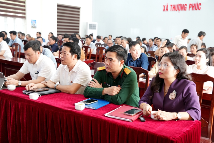 Thượng Phúc tham dự Hội nghị trực tuyến toàn quốc tổng kết công tác bầu cử đại biểu Quốc hội và Hội đồng nhân dân các cấp nhiệm kỳ 2026 - 2031- Ảnh 2.