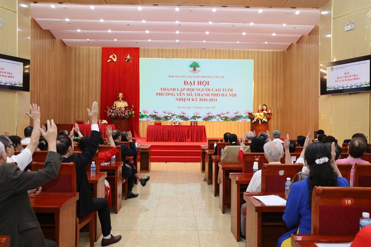 Đại hội đại biểu Hội Người cao tuổi phường Yên Sở lần thứ nhất, nhiệm kỳ 2026-2031- Ảnh 3.