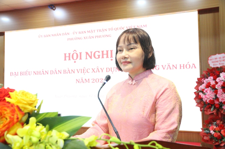 Phường Xuân Phương tổ chức Hội nghị đại biểu nhân dân bàn việc xây dựng đời sống văn hóa năm 2026- Ảnh 3.