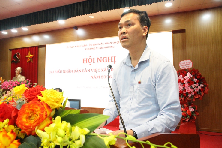 Phường Xuân Phương tổ chức Hội nghị đại biểu nhân dân bàn việc xây dựng đời sống văn hóa năm 2026- Ảnh 4.