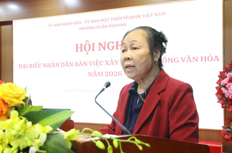 Phường Xuân Phương tổ chức Hội nghị đại biểu nhân dân bàn việc xây dựng đời sống văn hóa năm 2026- Ảnh 5.