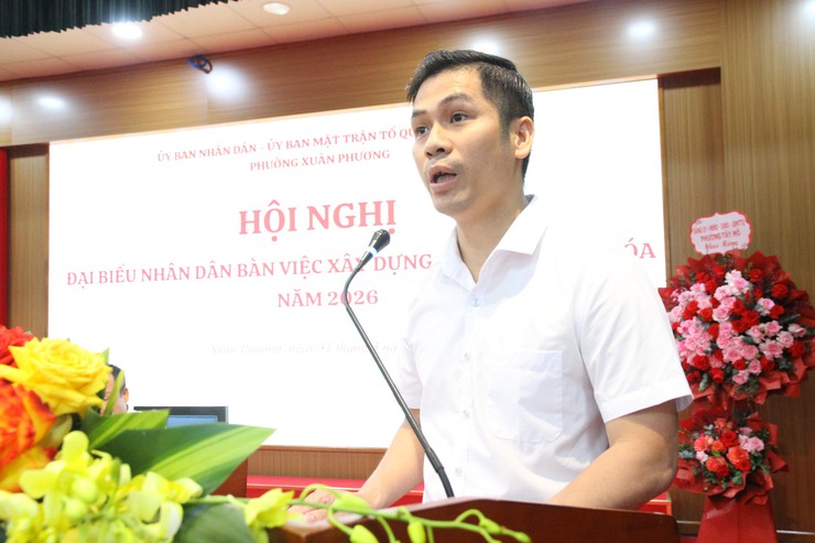 Phường Xuân Phương tổ chức Hội nghị đại biểu nhân dân bàn việc xây dựng đời sống văn hóa năm 2026- Ảnh 6.