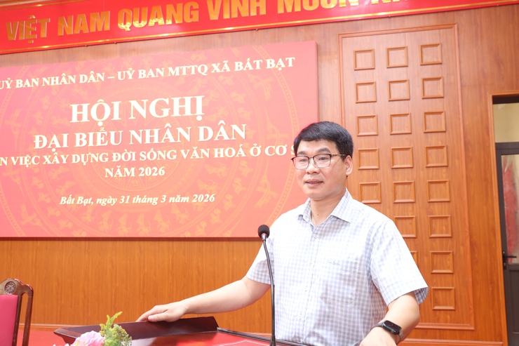 Bất Bạt tổ chức hội nghị đại biểu Nhân dân bàn việc xây dựng đời sống văn hóa ở cơ sở năm 2026- Ảnh 2.