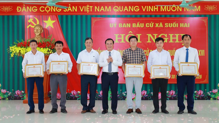 Suối Hai tổng kết công tác bầu cử đại biểu Quốc hội khóa XVI và đại biểu HĐND các cấp nhiệm kỳ 2026–2031- Ảnh 3.