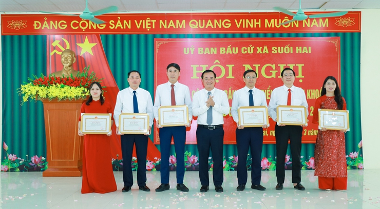 Suối Hai tổng kết công tác bầu cử đại biểu Quốc hội khóa XVI và đại biểu HĐND các cấp nhiệm kỳ 2026–2031- Ảnh 4.