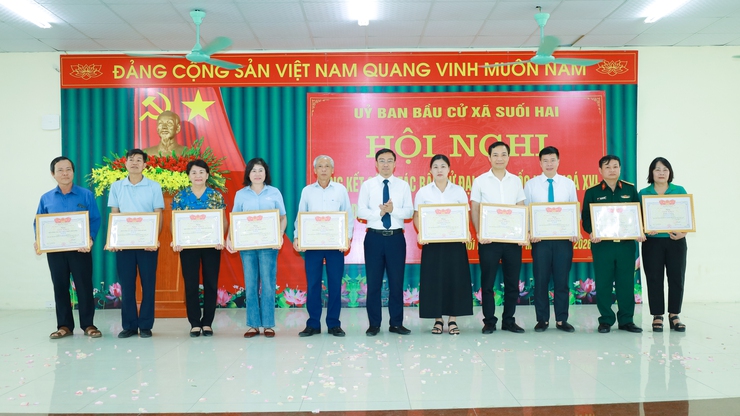 Suối Hai tổng kết công tác bầu cử đại biểu Quốc hội khóa XVI và đại biểu HĐND các cấp nhiệm kỳ 2026–2031- Ảnh 9.