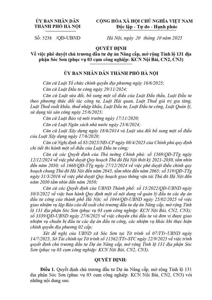Niêm yết, trưng bày và xin ý kiến cộng đồng dân cư về phương án, vị trí tuyến đường tỷ lệ 1/500 dự án Nâng cấp, mở rộng Tỉnh lộ 131 địa phận xã Sóc Sơn (phục vụ cụm công nghiệp: KCN Nội Bài, CN2, CN3).- Ảnh 3.