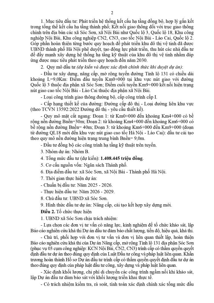 Niêm yết, trưng bày và xin ý kiến cộng đồng dân cư về phương án, vị trí tuyến đường tỷ lệ 1/500 dự án Nâng cấp, mở rộng Tỉnh lộ 131 địa phận xã Sóc Sơn (phục vụ cụm công nghiệp: KCN Nội Bài, CN2, CN3).- Ảnh 4.