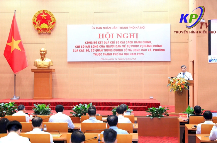 UBND thành phố Hà Nội tổ chức Hội nghị công bố kết quả Chỉ số cải cách hành chính năm 2025- Ảnh 1.