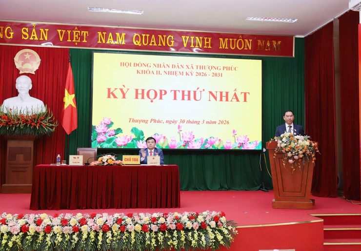 Xã Thượng Phúc: Tổ chức thành công Kỳ họp thứ nhất HĐND xã khóa II, nhiệm kỳ 2026–2031- Ảnh 1.