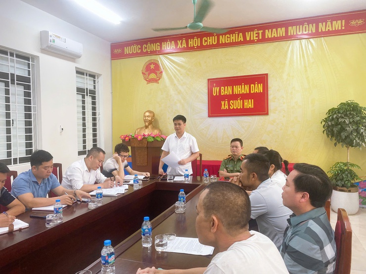 UBND xã Suối Hai làm việc với các hộ vi phạm trên đất nông nghiệp tại thôn 7, thôn 9 và thôn An Hòa- Ảnh 2.