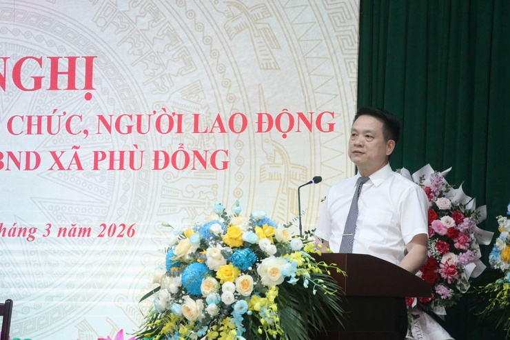 Hội nghị cán bộ, công chức, viên chức, người lao động xã Phù Đổng năm 2026- Ảnh 2.
