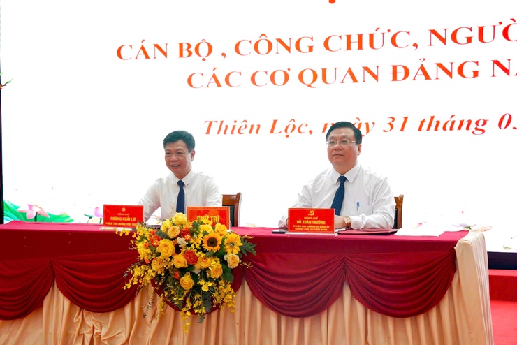 Hội nghị cán bộ, công chức, người lao động các cơ quan Đảng xã Thiên Lộc năm 2026- Ảnh 3.