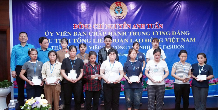 Tổng Liên đoàn Lao động Việt Nam thăm, làm việc tại Công ty TNHH K+K Fashion- Ảnh 5.