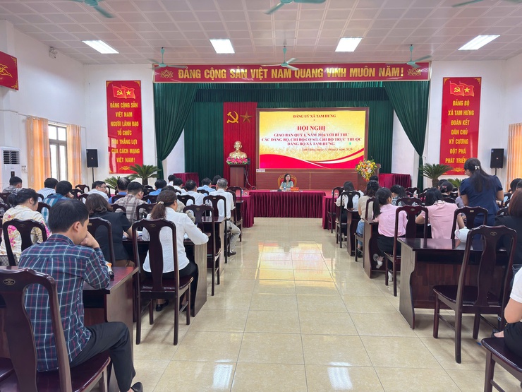 Đảng ủy xã Tam Hưng giao ban Quý I/2026: Đánh giá toàn diện, triển khai nhiệm vụ trọng tâm Quý II- Ảnh 2.