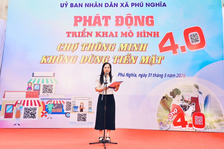 Phú Nghĩa ra mắt mô hình “Chợ thông minh 4.0 - không dùng tiền mặt”- Ảnh 4.