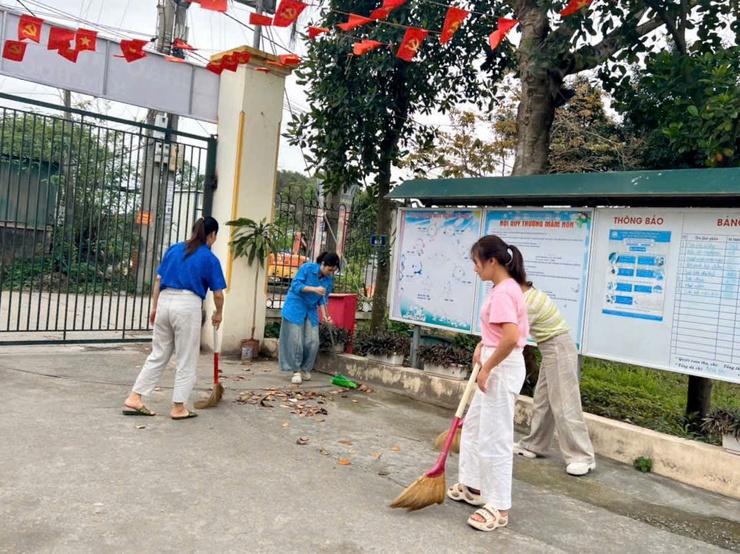 Thượng Phúc tăng cường giảm phát thải nhựa, xây dựng trường học xanh- Ảnh 2.