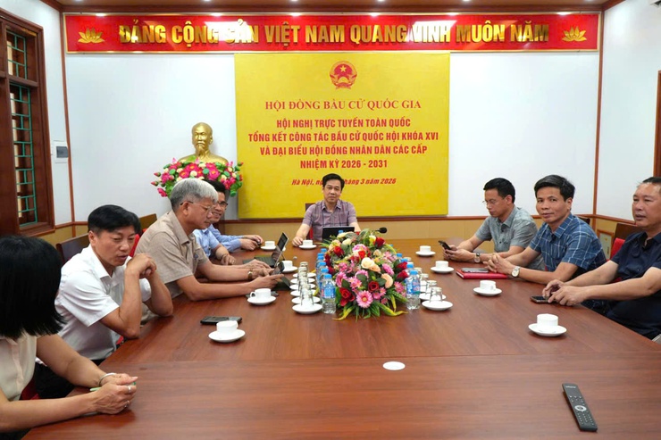 Xã Ứng Thiên tham dự Hội nghị toàn quốc tổng kết công tác bầu cử nhiệm kỳ 2026–2031- Ảnh 2.