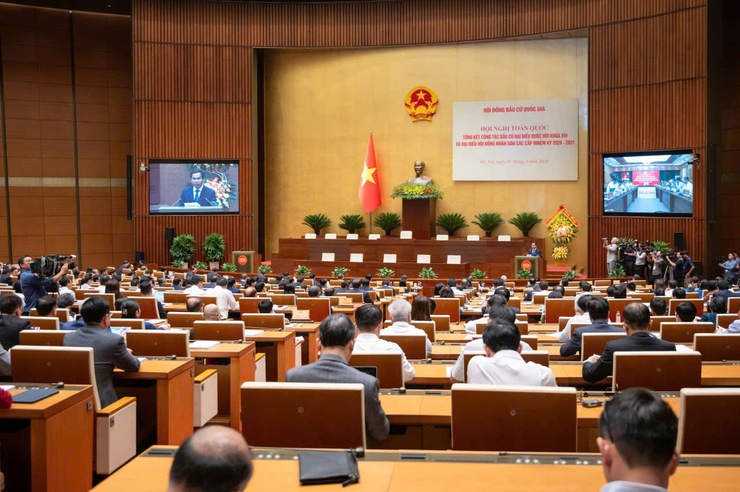 Xã Ứng Thiên tham dự Hội nghị toàn quốc tổng kết công tác bầu cử nhiệm kỳ 2026–2031- Ảnh 1.