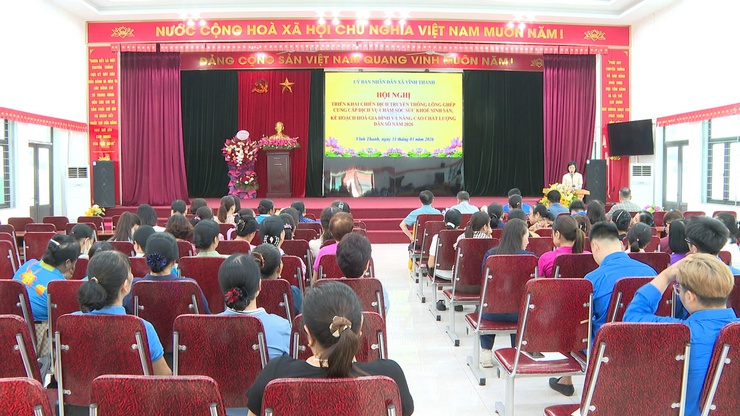 XÃ VĨNH THANH TỔ CHỨC HỘI NGHỊ TRIỂN KHAI CHIẾN DỊCH TRUYỀN THÔNG LỒNG GHÉP CHĂM SÓC SỨC KHỎE SINH SẢN, KẾ HOẠCH HÓA GIA ĐÌNH VÀ NÂNG CAO CHẤT LƯỢNG DÂN SỐ NĂM 2026- Ảnh 1.