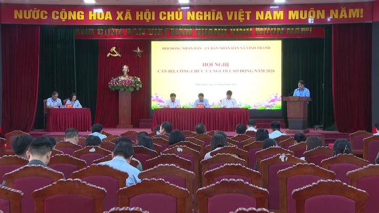 Xã Vĩnh Thanh tổ chức Hội nghị cán bộ, công chức, người lao động năm 2026- Ảnh 4.