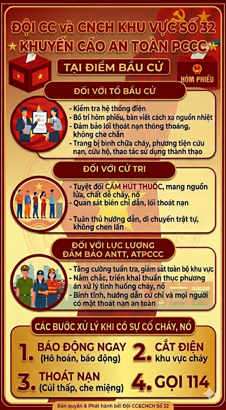 Thượng Phúc hướng dẫn an toàn phòng cháy chữa cháy đối với tổ bầu cử, cử tri khi tham gia bầu cử Đại biểu Quốc hội và HĐND các cấp trên địa bàn xã Thượng Phúc- Ảnh 1.