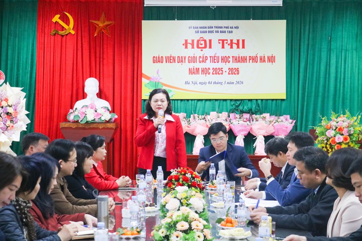 Khai mạc Hội thi giáo viên dạy giỏi tiểu học cấp thành phố Hà Nội, năm học 2025-2026- Ảnh 2.