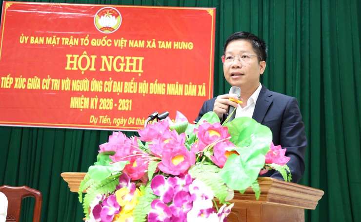 Hội nghị tiếp xúc cử tri với những người ứng cử đại biểu HĐND xã Tam Hưng nhiệm kỳ 2026 – 2031 (Đơn vị Bầu cử số 5)- Ảnh 6.