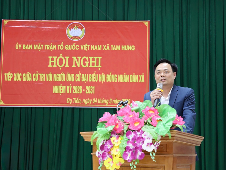 Hội nghị tiếp xúc cử tri với những người ứng cử đại biểu HĐND xã Tam Hưng nhiệm kỳ 2026 – 2031 (Đơn vị Bầu cử số 5)- Ảnh 5.