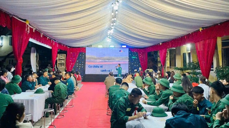 XÃ YÊN LÃNG GẶP MẶT, ĐỘNG VIÊN TÂN BINH TRƯỚC NGÀY LÊN ĐƯỜNG NHẬP NGŨ- Ảnh 4.