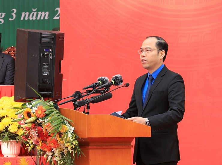 Lễ giao nhận quân tại điểm số 4 Ban Chỉ huy phòng thủ khu vực 3 - Hồng Hà- Ảnh 6.