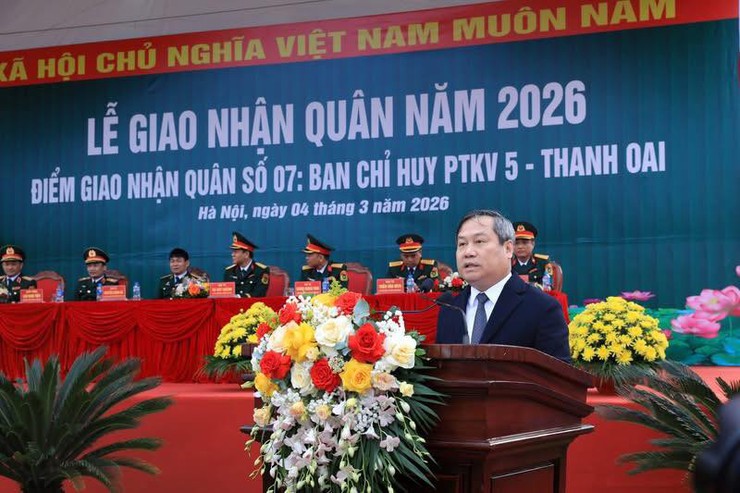 RỰC RỠ KHÍ THẾ TÒNG QUÂN: PHƯỜNG LĨNH NAM BÀN GIAO 16 TÂN BINH TRONG NGÀY HỘI QUÂN SỰ TẠI ĐIỂM GIAO NHẬN QUÂN SỐ 07- Ảnh 1.