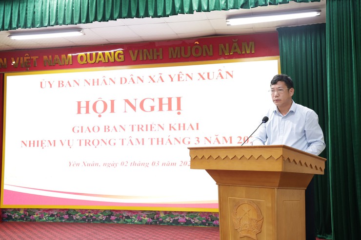 XÃ YÊN XUÂN TẬP TRUNG CAO ĐỘ TRIỂN KHAI NHIỆM VỤ THÁNG 3: QUYẾT LIỆT GIẢI PHÓNG MẶT BẰNG, CHUẨN BỊ BẦU CỬ VÀ GIAO QUÂN- Ảnh 2.