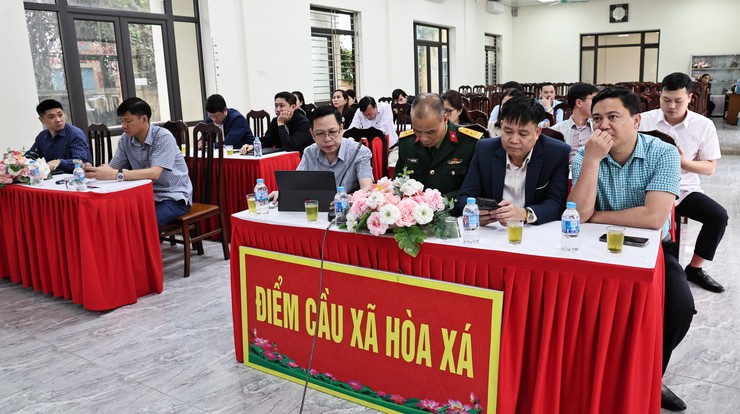  XÃ HOÀ XÁ TIẾP SÓNG HỘI NGHỊ TRỰC 
TUYẾN GIAO BAN CƠ SỞ THÁNG 02/2026- Ảnh 4.