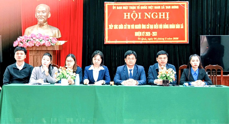 Hội nghị tiếp xúc cử tri với những người ứng cử đại biểu HĐND xã Tam Hưng nhiệm kỳ 2026 – 2031 (Đơn vị Bầu cử số 1)- Ảnh 1.